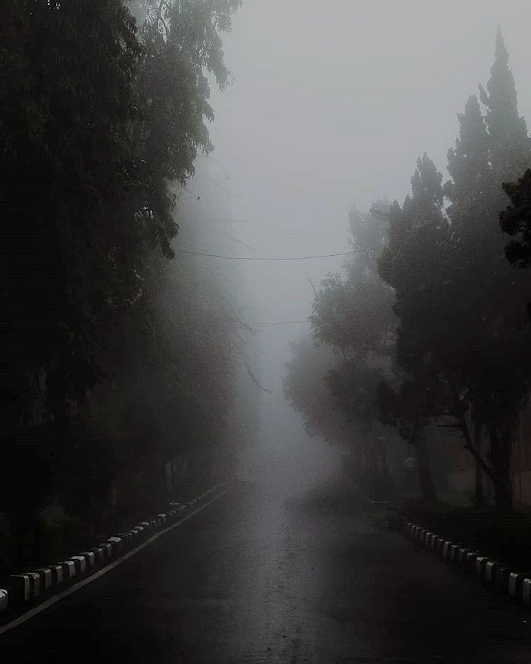 Ir. H. Djuanda street is looking like a foggy day on the street somewhere in Min...