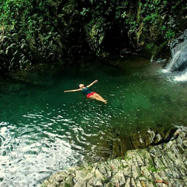 Kinda bored with beach for weekend getaway? Go try to float at Curug Citaman lik...