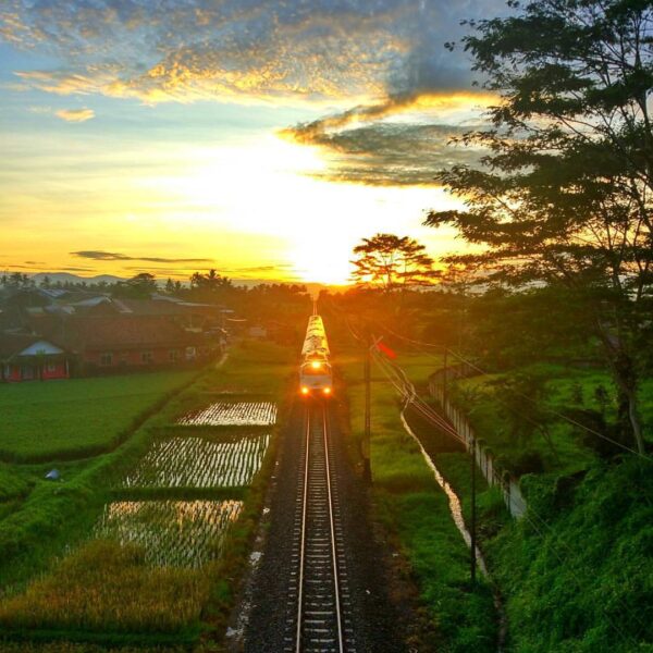 Morning scene at Sukabumi well captured by  Have you ever used this train? #expl...