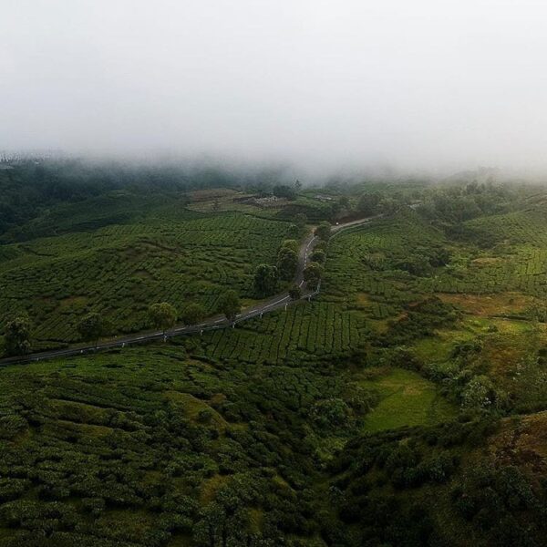 Road around #Kabandungan from the sky, nicely captured by  #exploresukabumi...