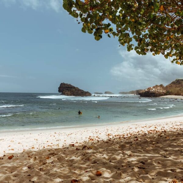 Pantai Watu Karung merupakan surga para peselancar. Meski pantai ini letaknya cu...