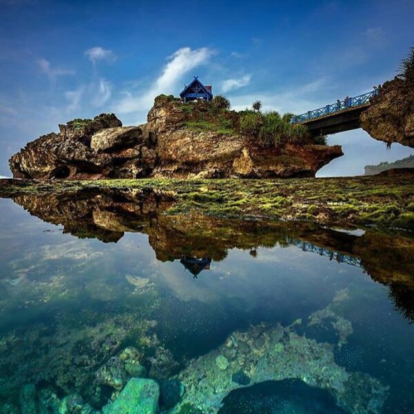 #explorejogja photo today by  taken at Pantai Kukup, Gunungkidul....