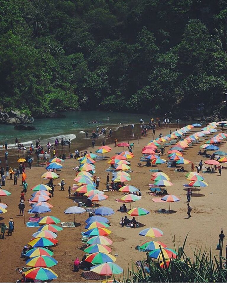 #explorejogja photo today by  taken at Pantai Baron, Gunungkidul....