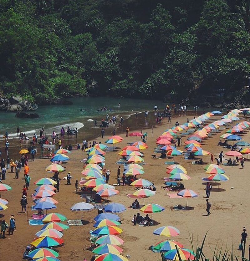 #explorejogja photo today by  taken at Pantai Baron, Gunungkidul....