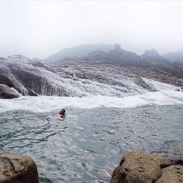 #explorejogja photo today by  taken at Pantai Wediombo, Gunungkidul....