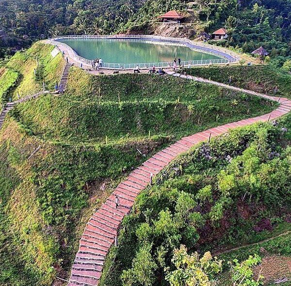 #explorejogja photo today by  taken at Embung Nglanggeran, Gunungkidul....