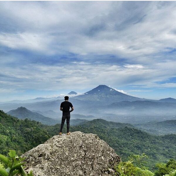 #explorejogja photo today by  taken at Batu Miring, Samigaluh, Kulon Progo....