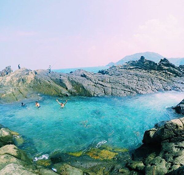 #explorejogja photo today by  taken at Pantai Wediombo, Gunungkidul....