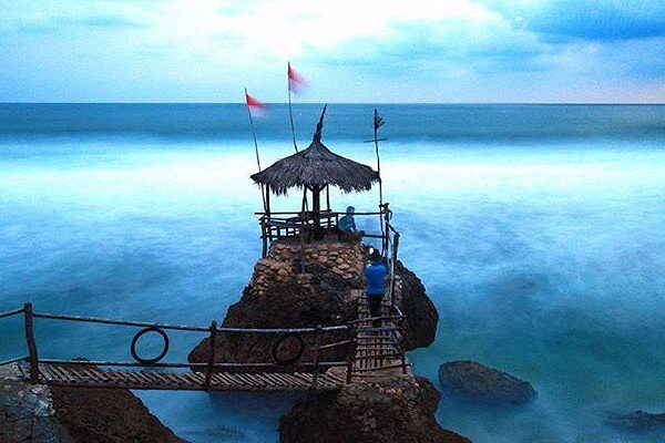 #explorejogja photo today by  taken at Pantai Watulawang, Gunungkidul....